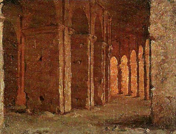 august malmstrom det inre av colosseum i rom china oil painting image